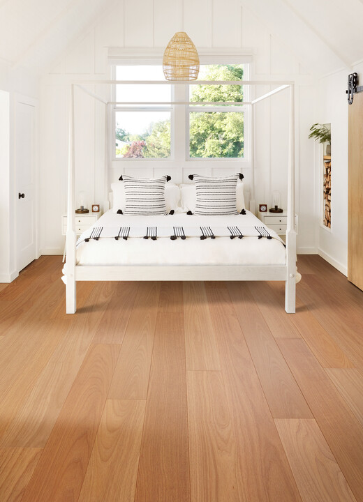 hardwood flooring in bedroom